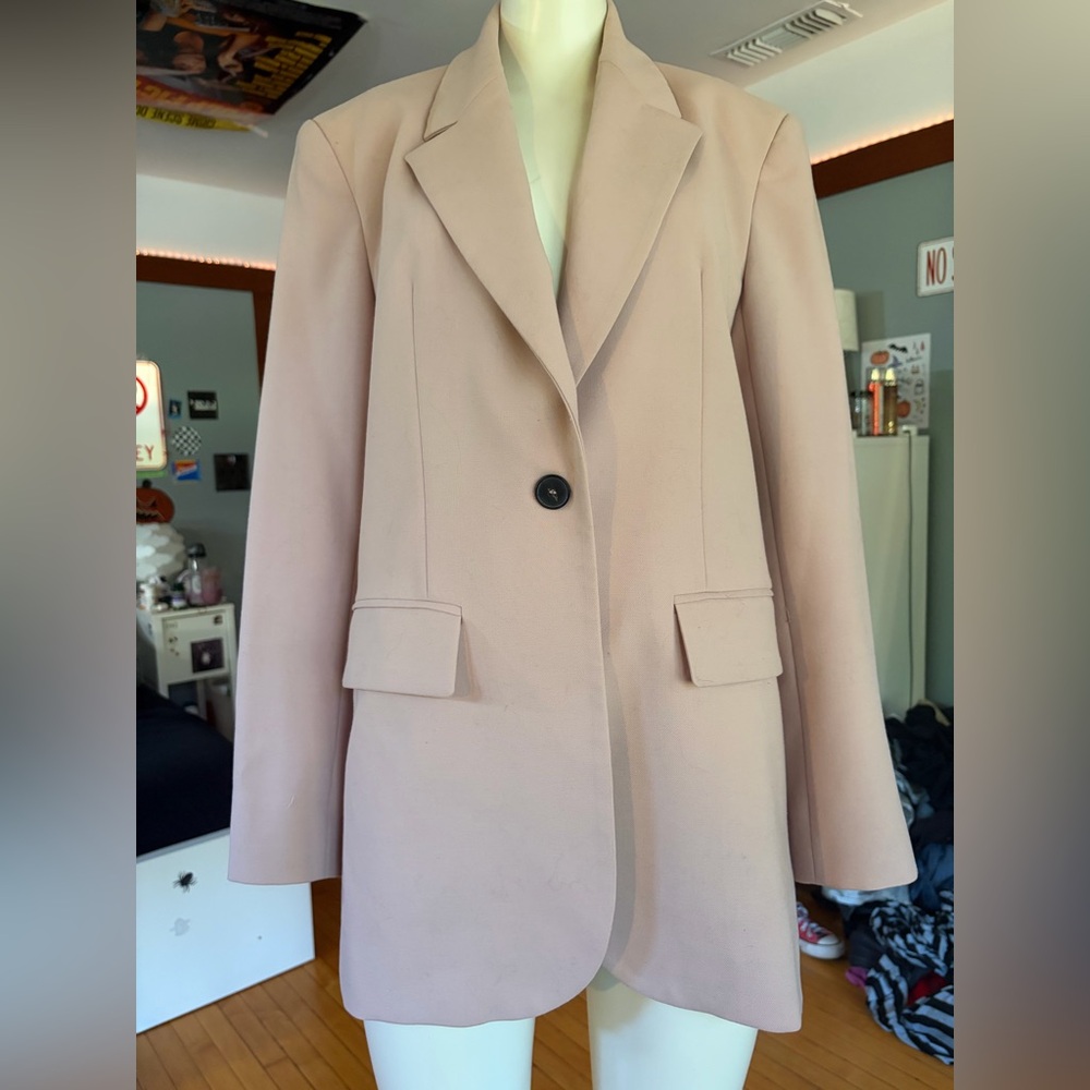 ZARA BLUSH BLAZER SIZE SMALL